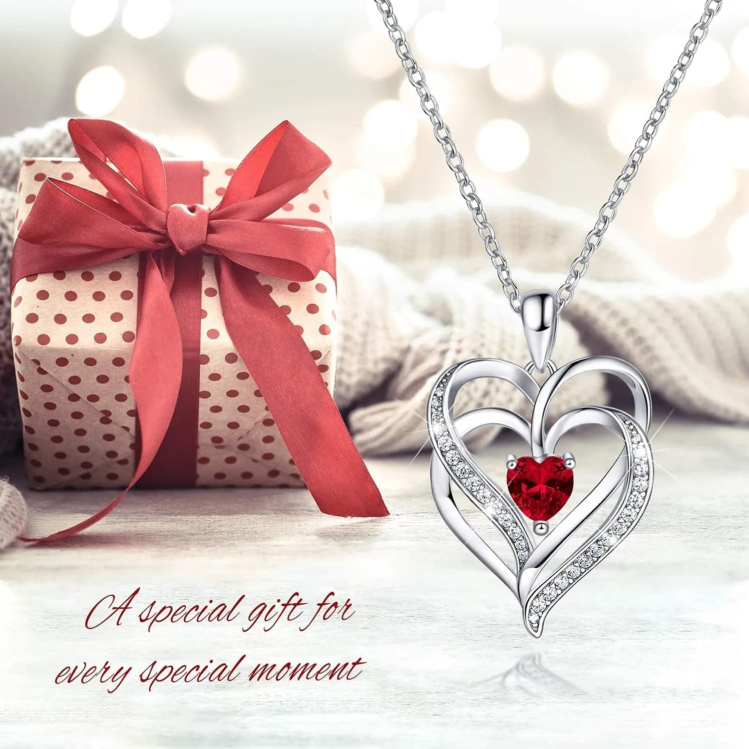 ✨ Elevate Her Shine with Elegant Birthstone Necklaces! 💖 Perfect 925 Sterling Silver Heart Jewelry for Graduation, Anniversaries, & Birthdays. Thoughtful gifts she'll cherish forever! 🎁 #GiftIdeas #Jewelry #HeartwarmingGifts