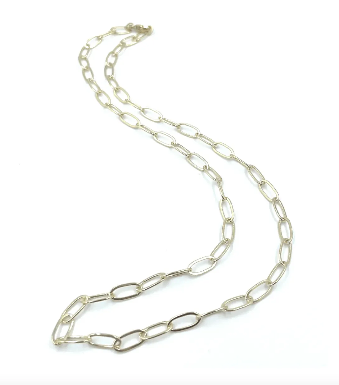 14k Gold Filled Paperclip Large Links Necklace