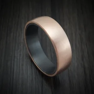 14K Rose Gold and Tantalum Men's Ring