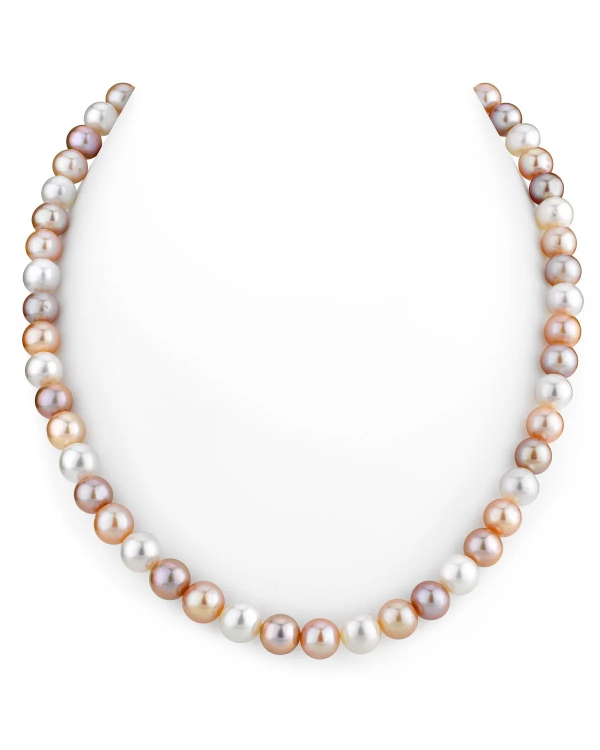 7.0-7.5mm Freshwater Multicolor Pearl Necklace - AAA Quality