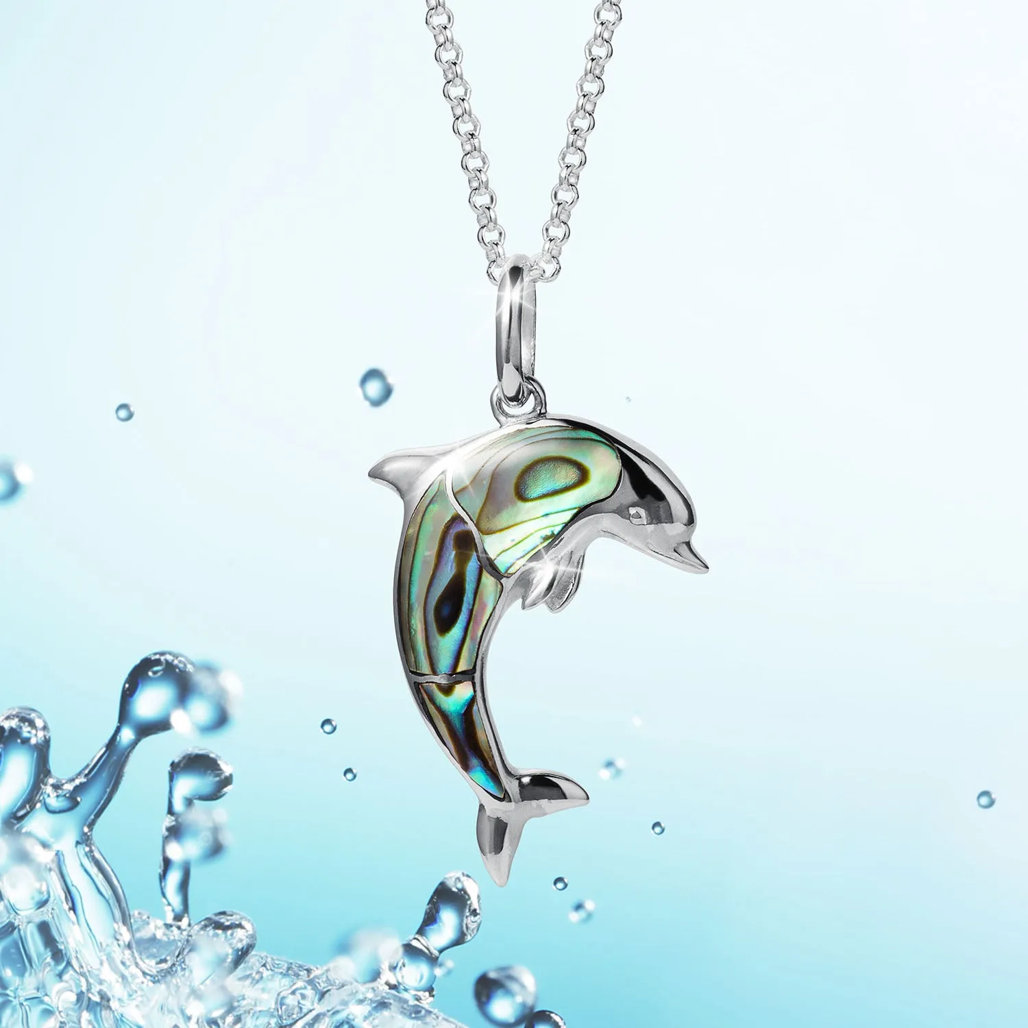 Abalone Dolphin Pendant