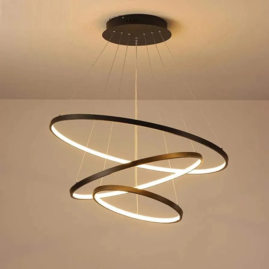 Adore LED Ceiling Light [Black and White metal polished]