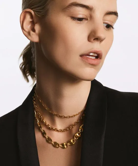 Anna Beck Bar & Ring Chain Collar Necklace