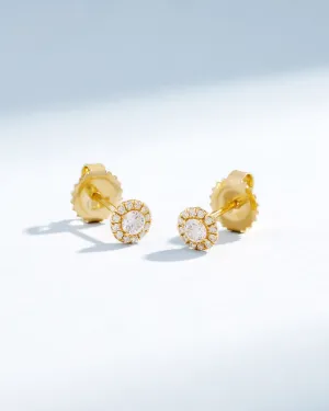 Bold Diamond Mini Round Pave Studs