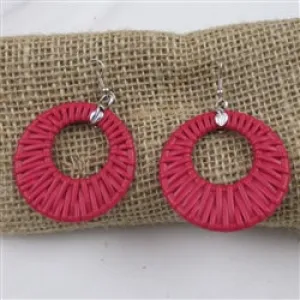 Bold Magenta  Earrings Uniquely Different Jewelry