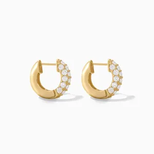 Bold Pave Hoop Earrings