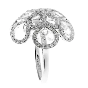 Boucheron Diamond Briolette White Gold Ring