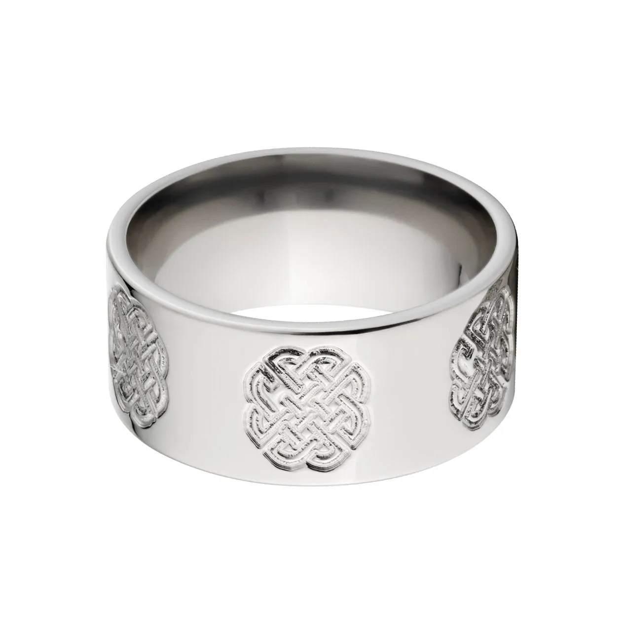 Carved Celic Wedding Rings, Titanium Celtic Rings