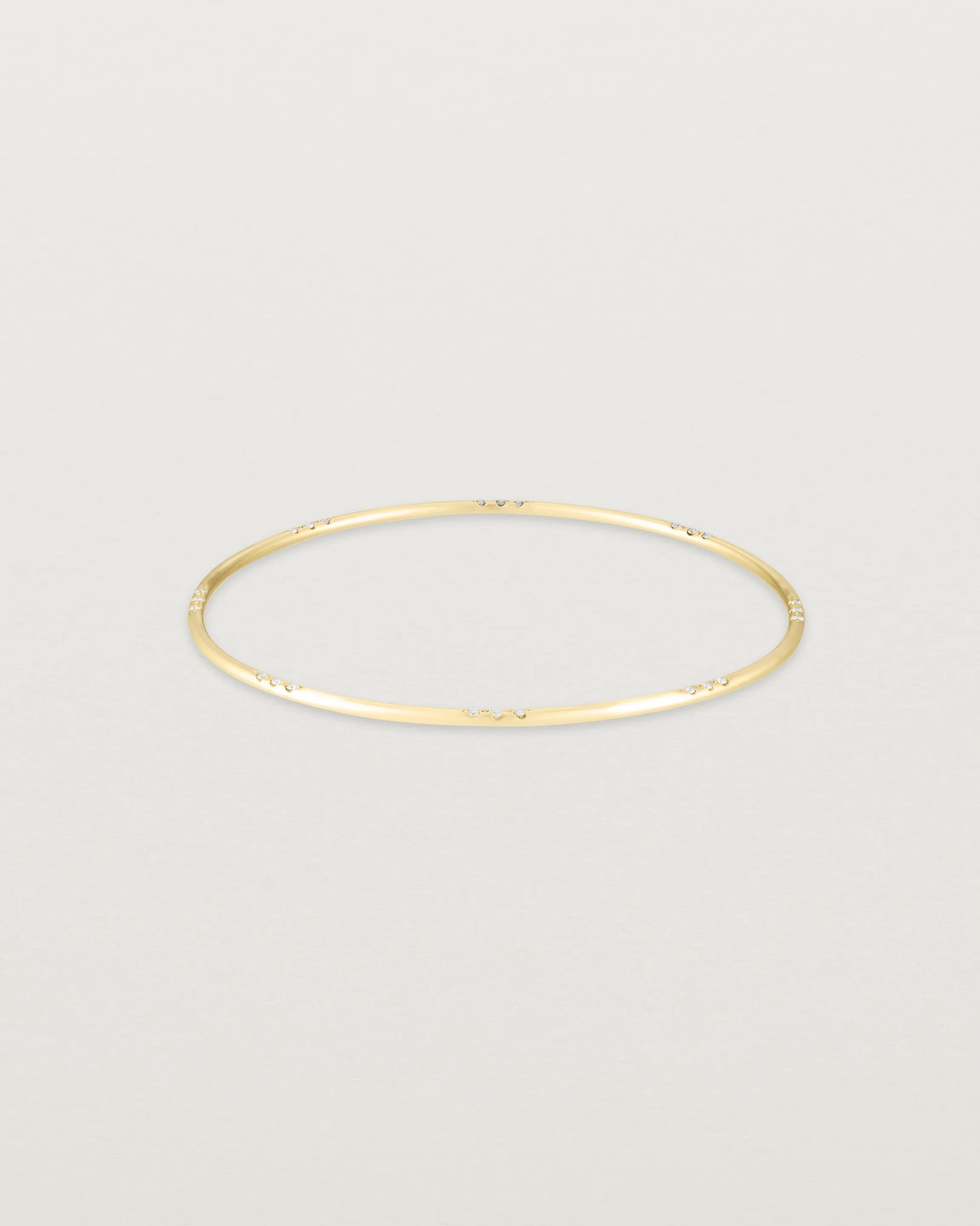 Cascade Oval Bangle | Diamonds