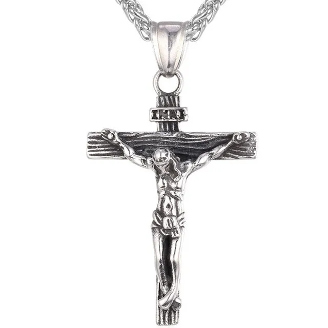 Crucifix Jesus Gold Color Catholic Jewelry