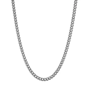 Curb Chain Necklace - Silver 3mm