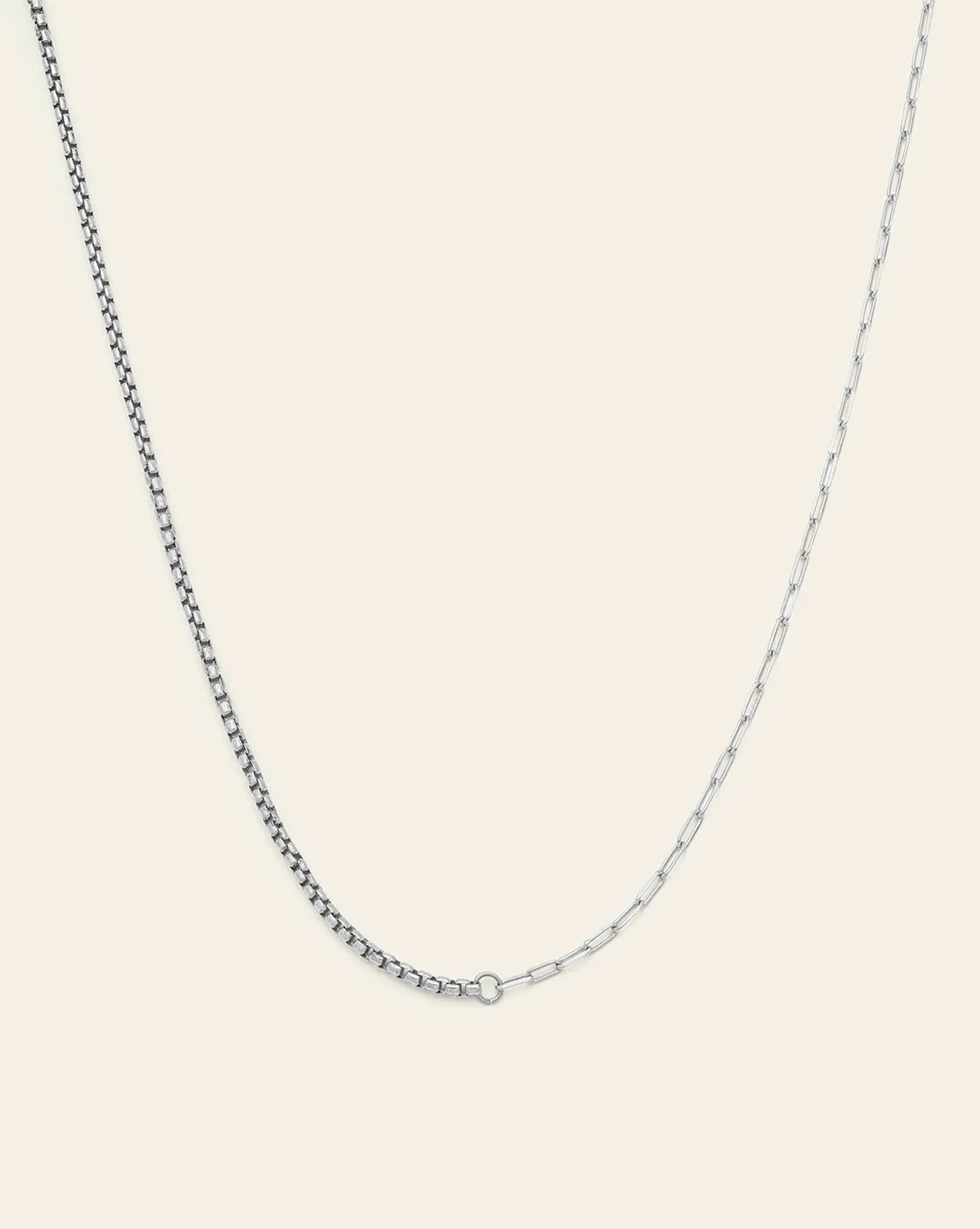 Dual Chain 03 - Sterling Silver 16"   2" Extension