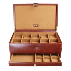 Dulwich Heritage Brown 10 Piece Watch Box