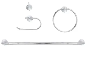 Duval Chrome Bathroom Hardware Set