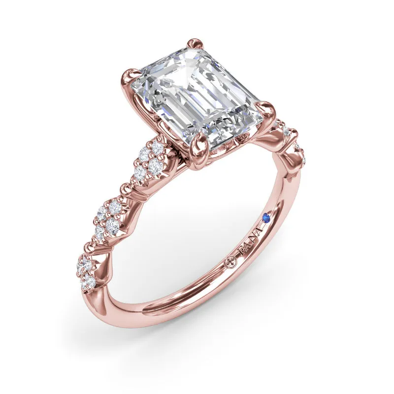 Fana Modern Vintage Diamond Engagement Ring