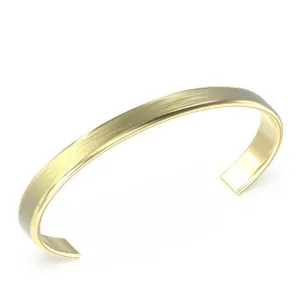 Gents 8mm Brushed C Bangle UMB04447YGL