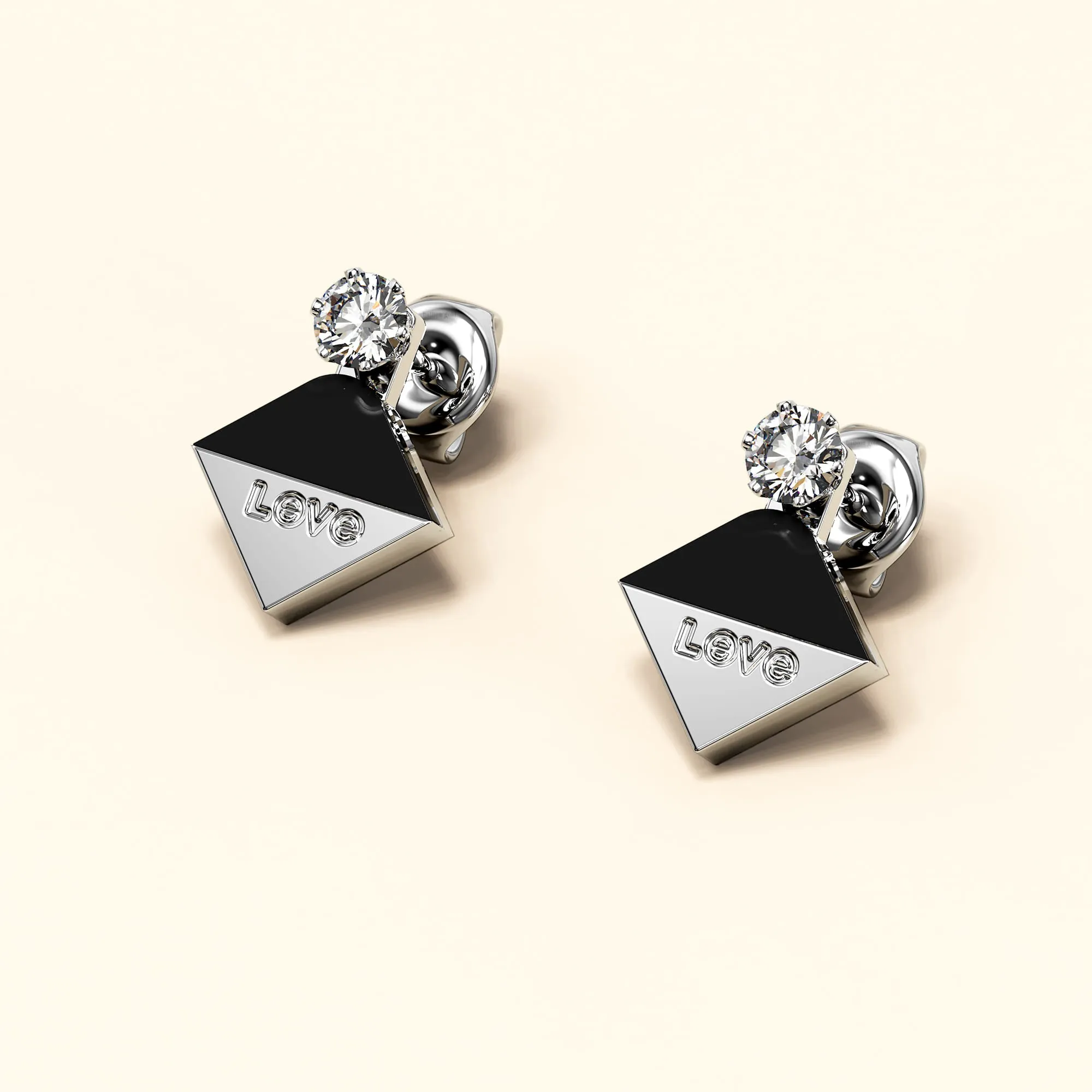 Geo Love Earrings