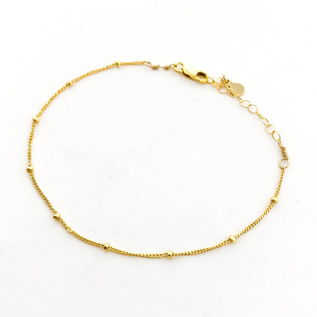 Georgia Satellite Chain Bracelet | Gold