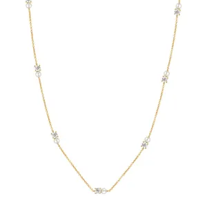 Georgini Noel Nights Gold Plated Sterling Silver Snow Drop Chain