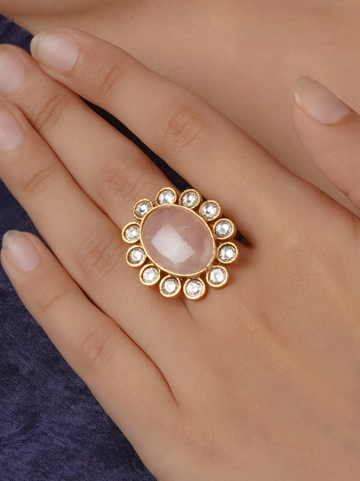 Gold Plated Contemporary Ring - CC-RNG9