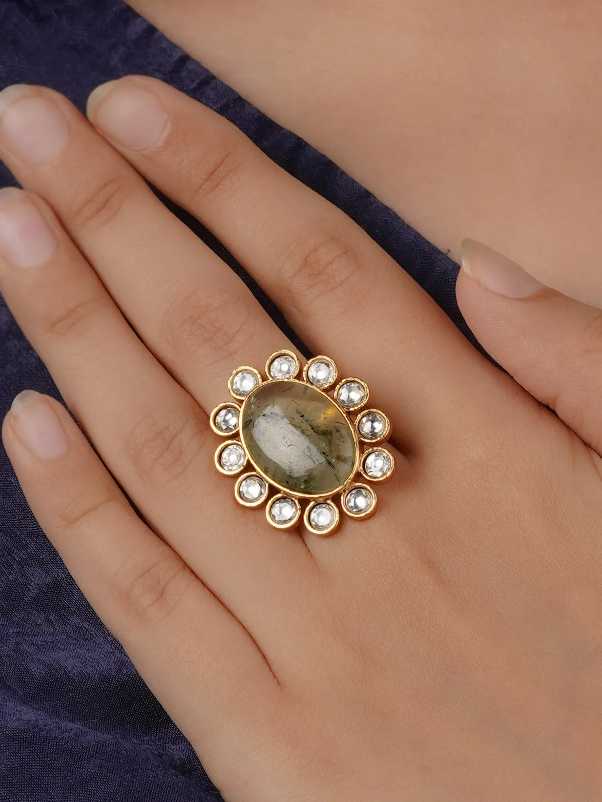 Gold Plated Contemporary Ring - CC-RNG9