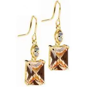 Hayden Champagne Cubic Zirconia Earrings