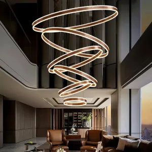 Jenru - Modern Multi Ring Hanging Ceiling Chandelier