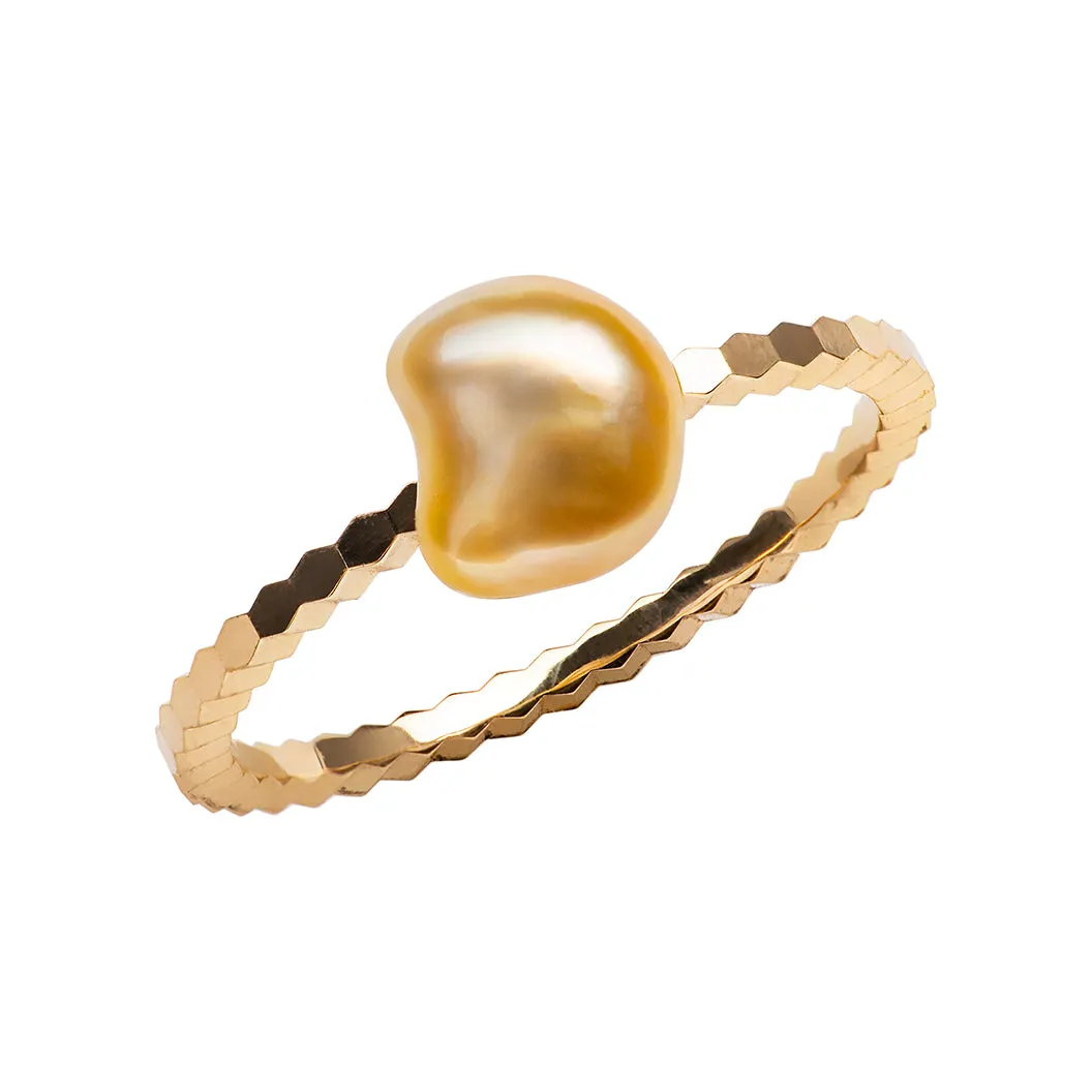 Keshi Pearl Stacking Rings