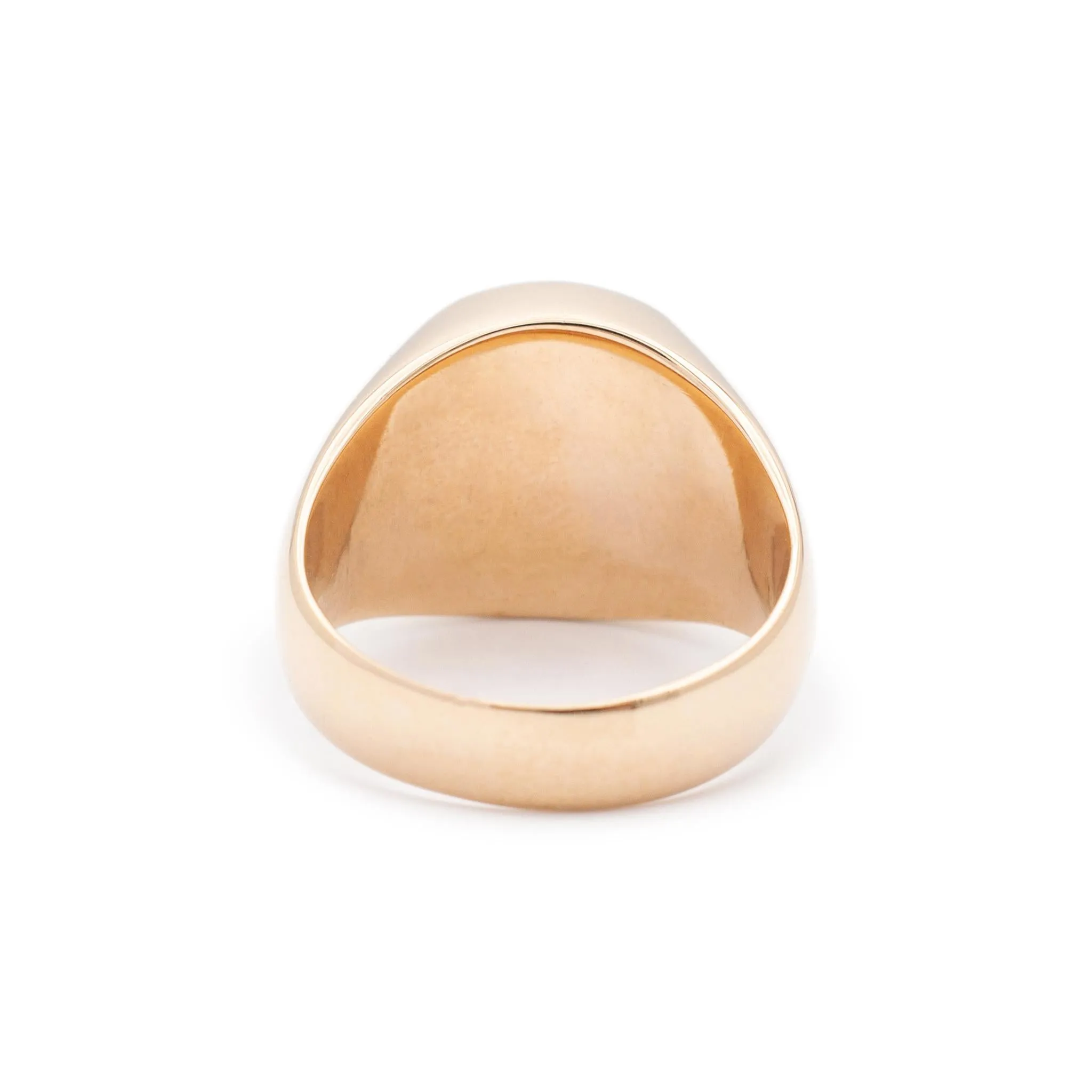 Ladies 14K Rose Gold Signet Cocktail Ring