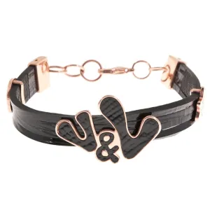 Ladies'Bracelet Victorio & Lucchino VJ0267BR Black Pink Steel