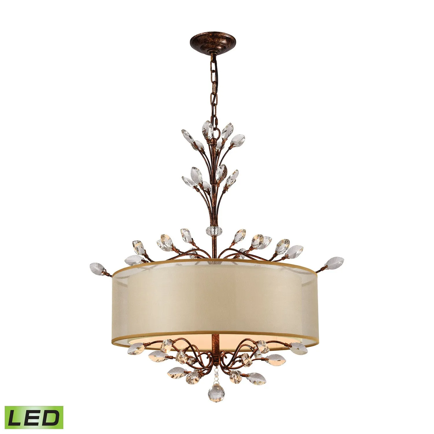 LED Chandelier from the Asbury Collection in Spanish Bronze Finish by ELK Home