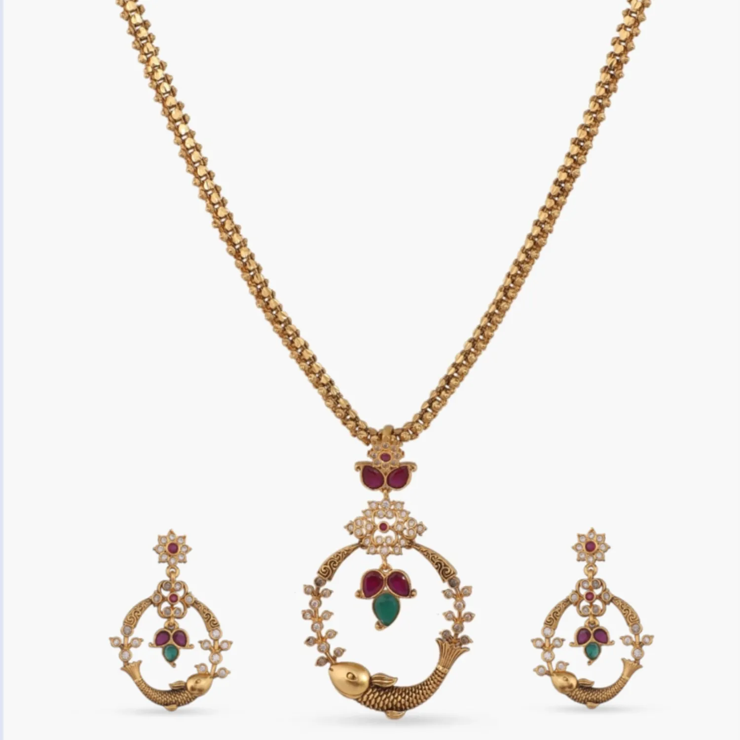 Mastya Antique Pendant Set