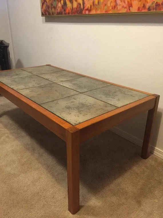 Mid Century Modern Vintage Danish Modern Teak Coffee Table