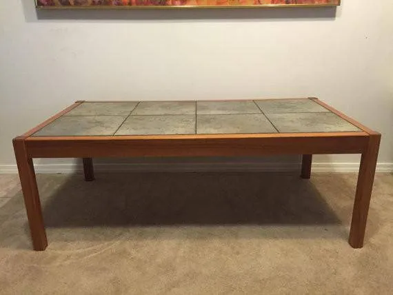 Mid Century Modern Vintage Danish Modern Teak Coffee Table