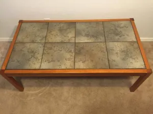 Mid Century Modern Vintage Danish Modern Teak Coffee Table