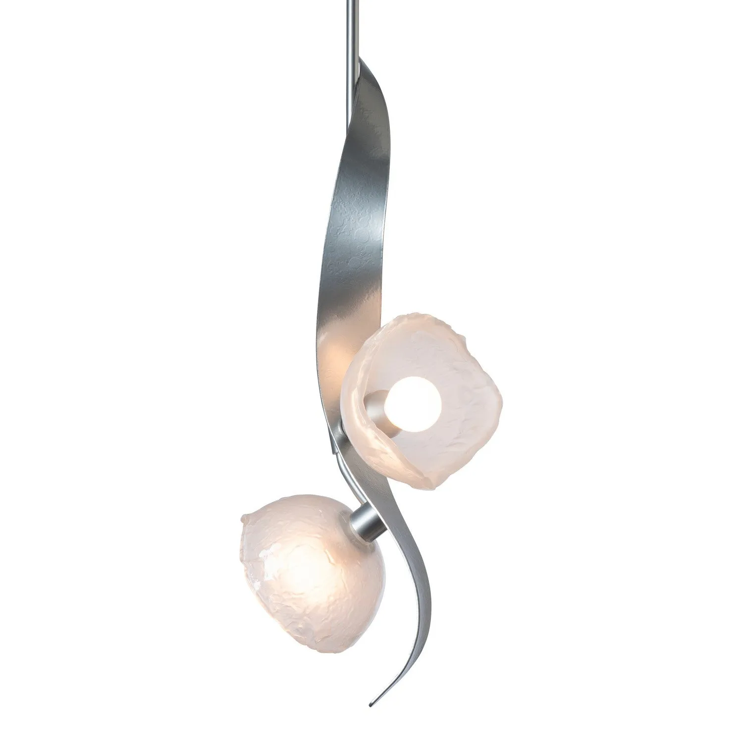 Mika 2-Light Pendant in Sterling