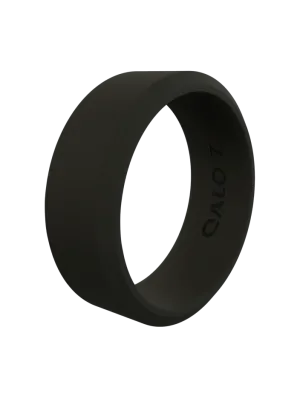 Modern Black Silicone Ring