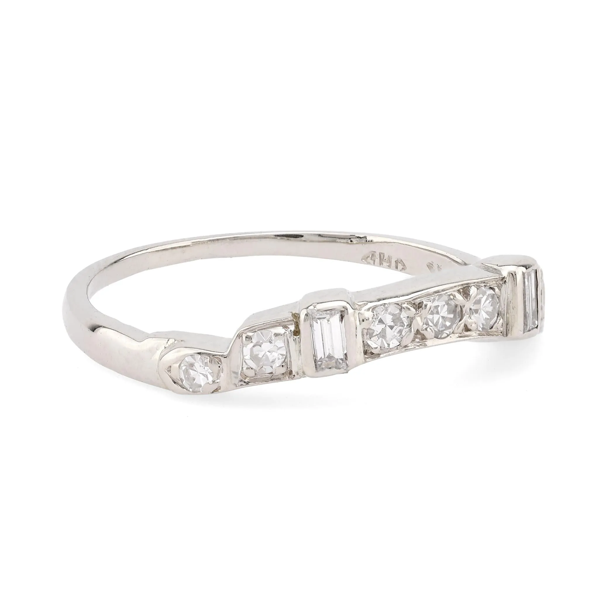 Modern Diamond 14K White Gold Eternity Ring