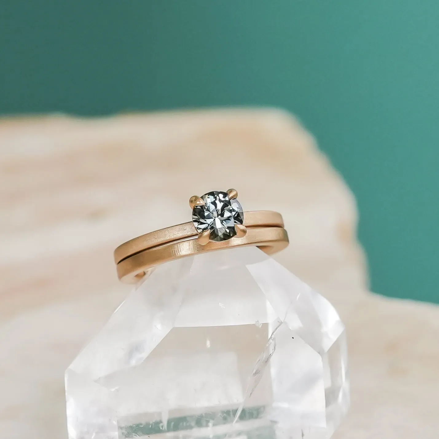 Modern Flat Wedding Band