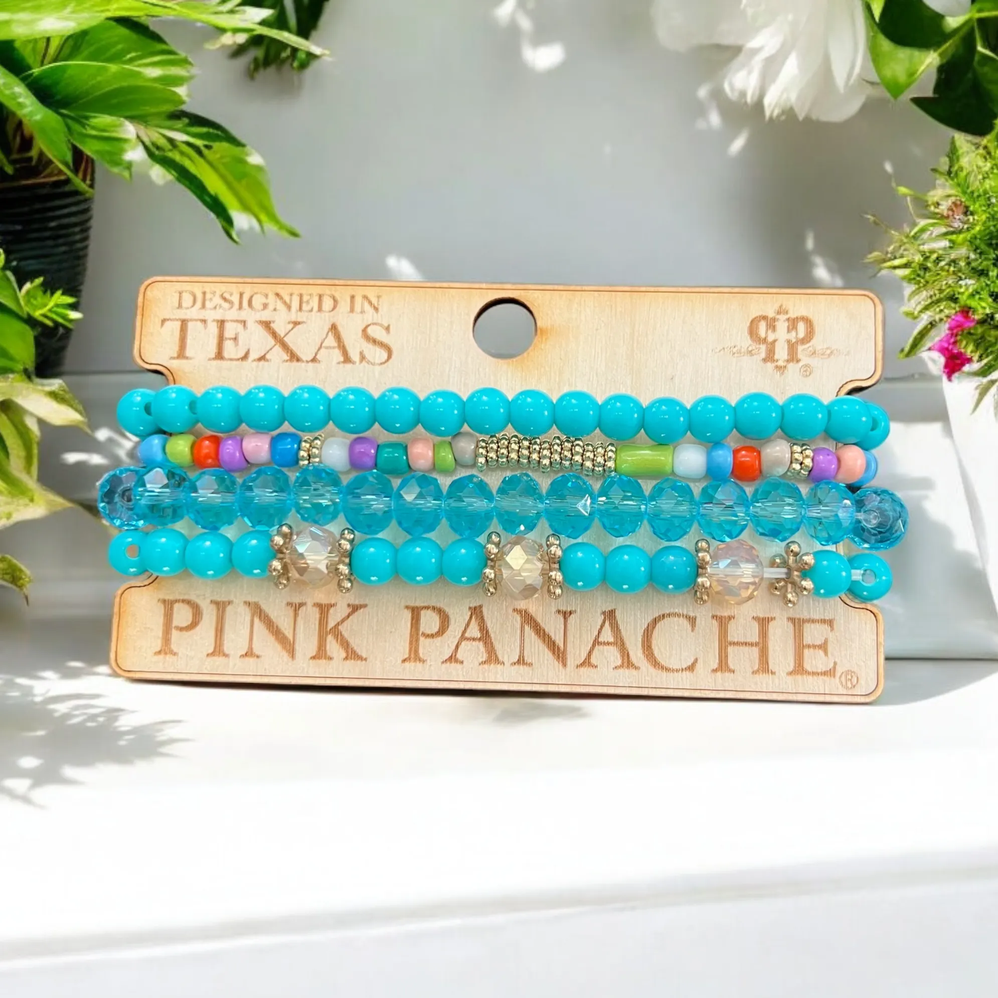 Multicolor Aqua  Bracelet Set