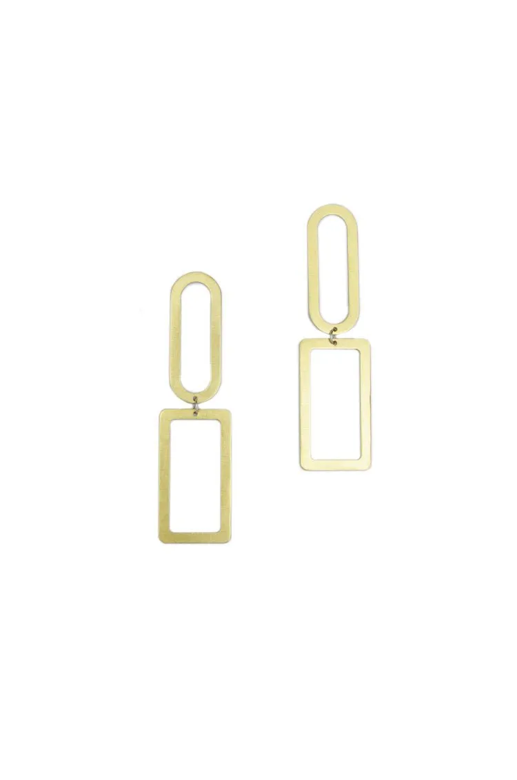 Natalie Joy Elongated Shape Earrings