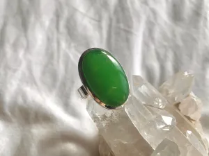 Nephrite Jade Naevia Ring - Chunky Oval