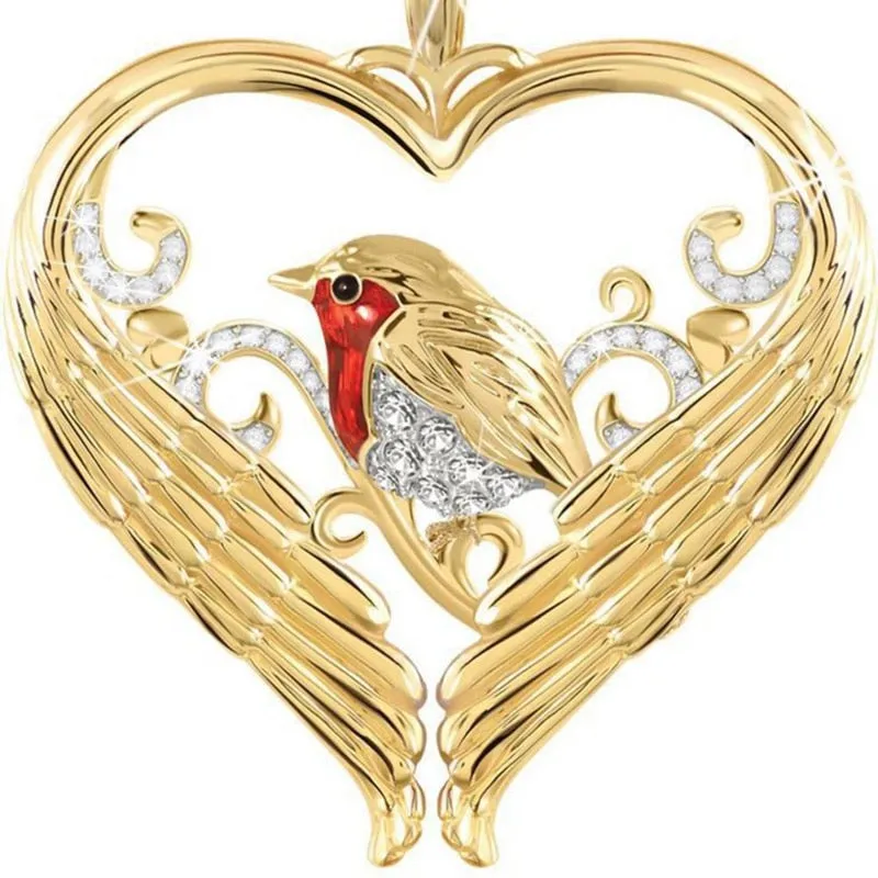 nowadaysfashion Bird Pendant Yellow Gold Color Charm Necklace