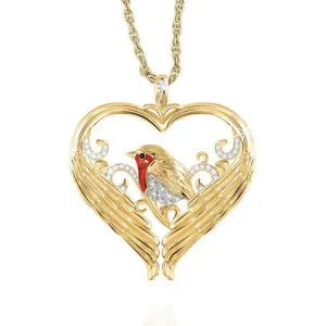 nowadaysfashion Bird Pendant Yellow Gold Color Charm Necklace