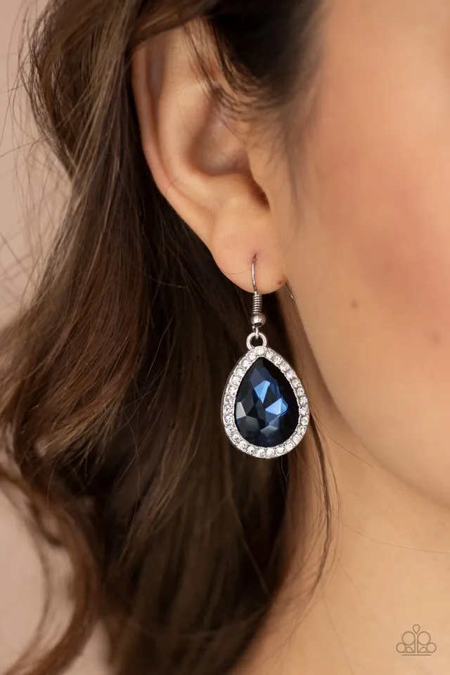 Paparazzi Earring ~ Dripping With Drama - Blue