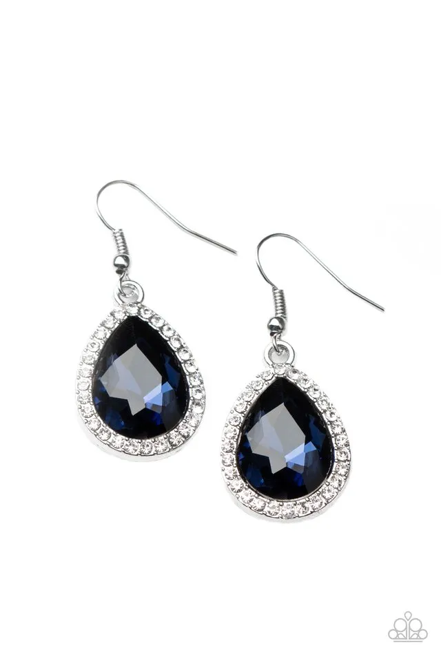 Paparazzi Earring ~ Dripping With Drama - Blue