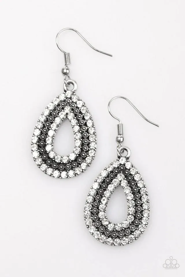 Paparazzi Earring ~ Make A GLAM Out Of You - White