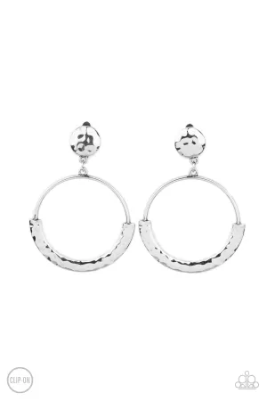 Paparazzi Earring ~ Rustic Horizons - Silver