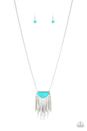 Paparazzi Necklace ~ Desert Hustle - Blue