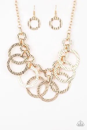 Paparazzi Necklace ~ Jammin Jungle - Gold